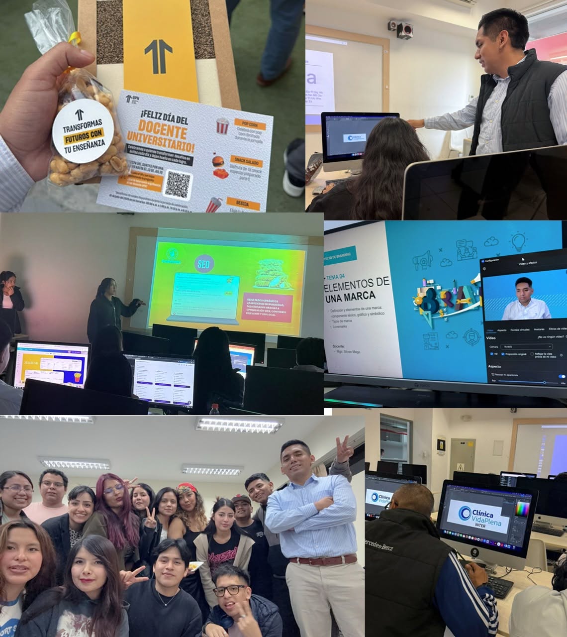 Stiven Mego en aulas universitarias y reconocimiento docente