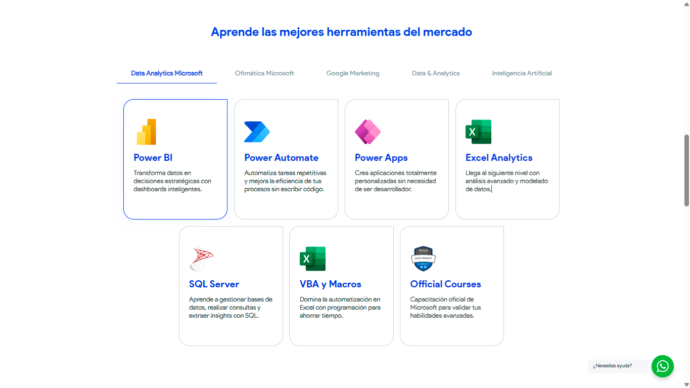 LEVO Learning Center, pantalla 2 de 3