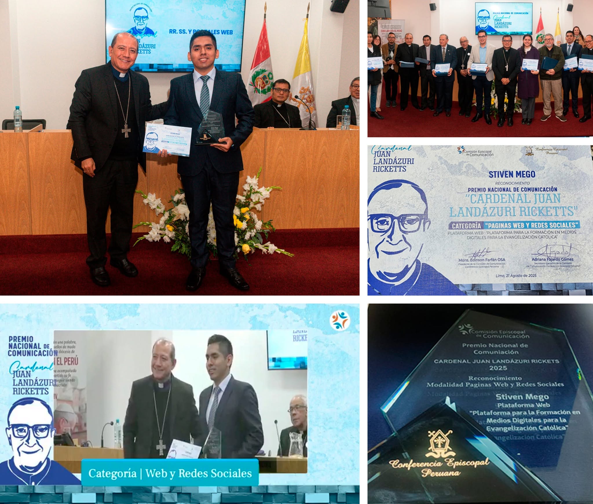 Stiven Mego en el Premio Nacional de Comunicación 2025